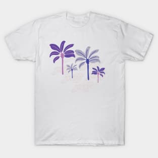 Colorful beach palm trees T-Shirt